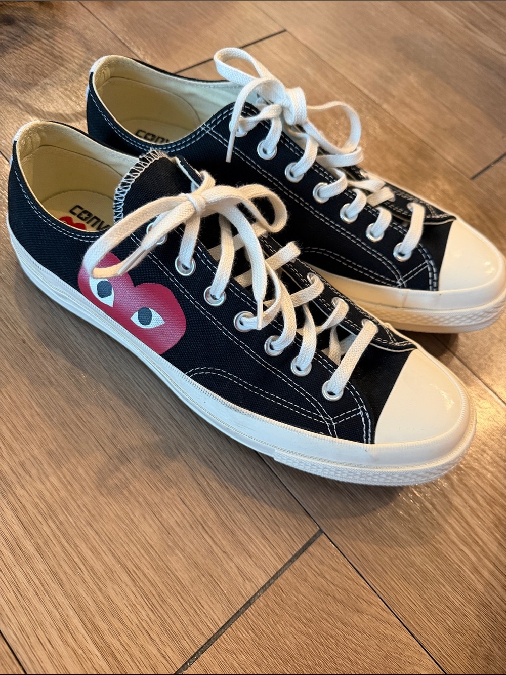 CdG PLAY x Converse Men's Chuck Taylor All Star One Heart Low-Top Sneakers